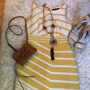 Cream & Mustard Dress
